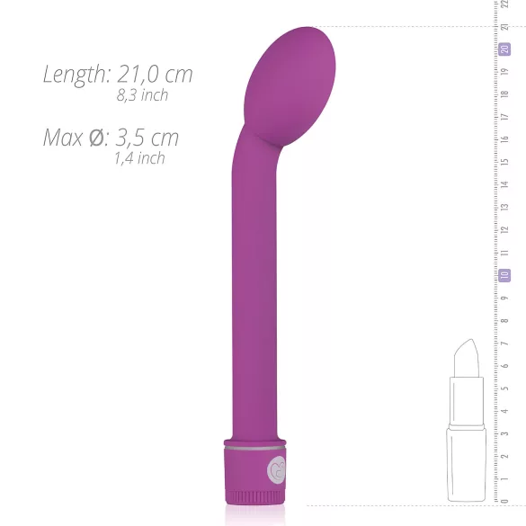 Easytoys - vibrátor na G-bod - štíhlý tvar - fialový