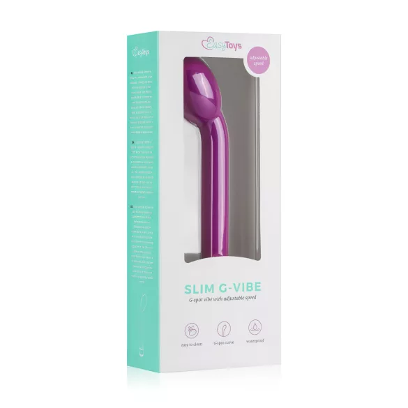Easytoys - vibrátor na G-bod - štíhlý tvar - fialový