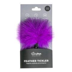   Easytoys Small Tickler Fetish Collection - hladítko z pravého peří (fialové)