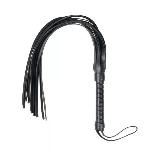 Easytoys - bič flogger - měkká umělá kůže - černý