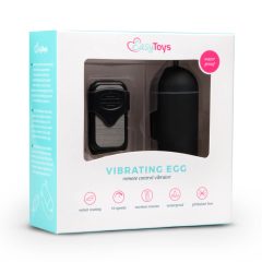   Easytoys - Vibrační vajíčko na dálkové ovládání (černé)
