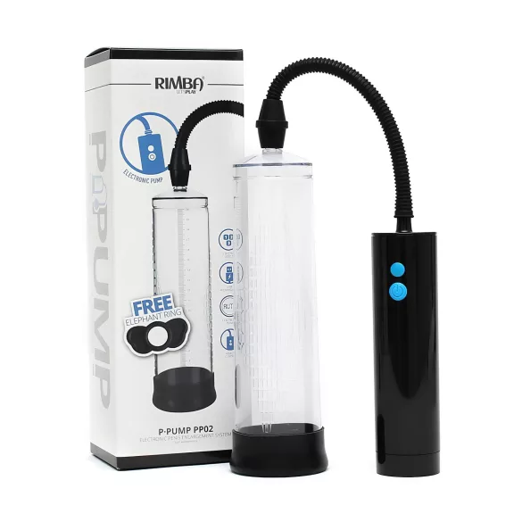 Rimba - automatická pumpa na penis - průhledná