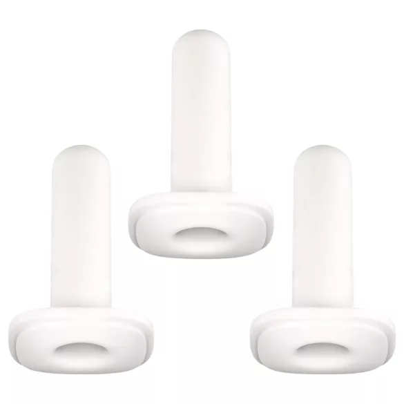 Kiiroo Onyx - masturbátor pouzdro - těsné provedení - 3 ks - bílá