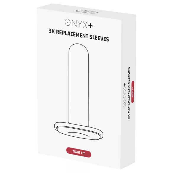 Kiiroo Onyx - masturbátor pouzdro - těsné provedení - 3 ks - bílá