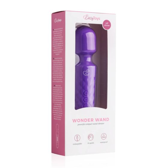 EasyToys Mini Wand - dobíjecí masážní vibrátor (fialový)