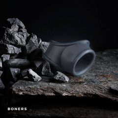   Boners Cocksling - kroužek na penis a kroužek na varlata (šedý)