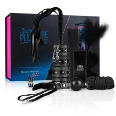   Secret Pleasure Chest - sada pro pokročilé BDSM - 14 kusů (černá)
