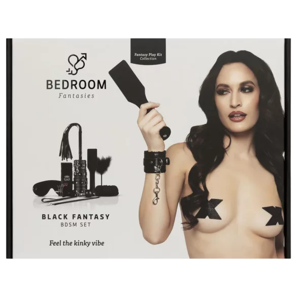 Secret Pleasure Chest - sada pro pokročilé BDSM - 14 dílů - černá