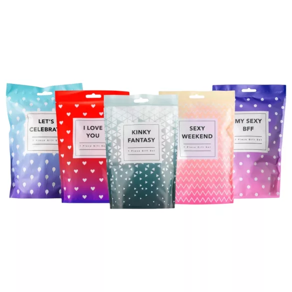 LoveBoxxx Let's Celebrate - dárková sada s vibrátorem - 7 dílů