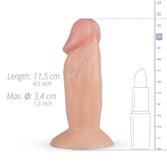 Real Fantasy Archi - malé realistické dildo s přísavkou (11,5cm) - tělová barva