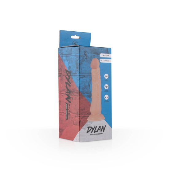 Real Fantasy Dylan - realistické dildo s přísavkou (23cm) - tělová barva