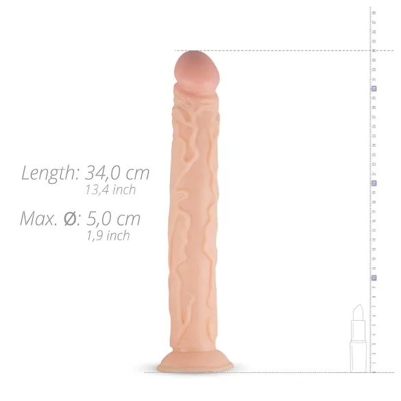 Real Fantasy Shawn - realistické velké dildo - 35 cm - tělová barva