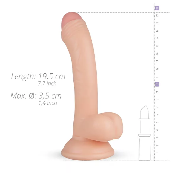 Real Fantasy Vince - realistické dildo s varlaty a předkožkou