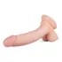 Real Fantasy Derek - realistické dildo s varlaty - 22 cm - tělová