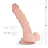 Real Fantasy Derek - realistické dildo s varlaty - 22 cm - tělová