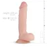 Real Fantasy Glynn - realistický dildo s varlaty - 25 cm - tělová barva