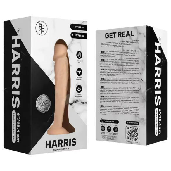 Real Fantasy Harris - realistické dildo - 15 cm - tělová barva
