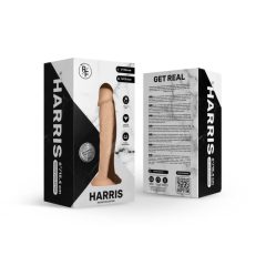   Real Fantasy Harris - připínací, realistické dildo (15,4 cm) - přírodní