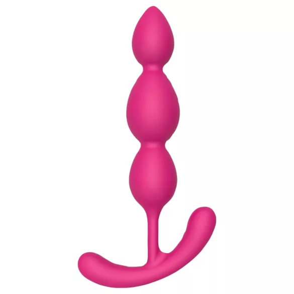 Cheeky Love - anální kolík s korálky - růžový
