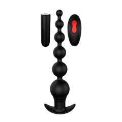   Cheeky Love - battery-operated, radio-controlled anal bead vibrator (black)