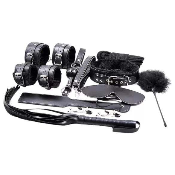 Blaze Ultimate - bondage sada - 10 dílů - černá
