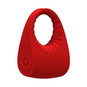 Red Revolution Sphinx - dobíjecí, vodotěsný kroužek na penis (červený)