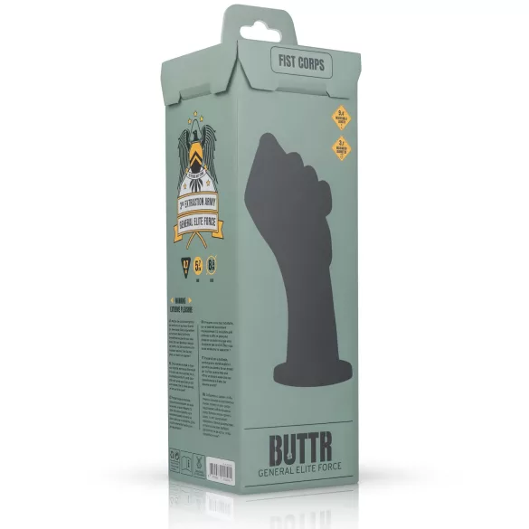 BUTTR - fisting dildo - černý