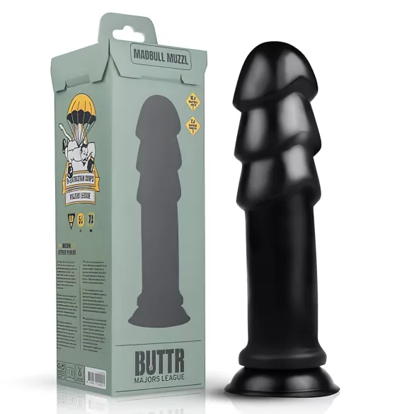 BUTTR Madbull Muzzl - dildo s přísavkou - černý