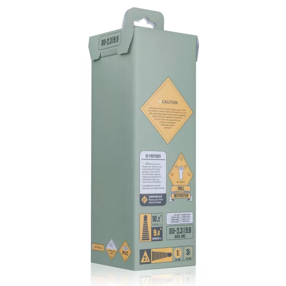 BUTTR Devil Dog - realistický dildo s přísavkou - černé