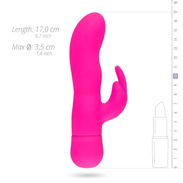 Easytoys Mad Rabbit - vibrátor s králičími oušky - stimulace klitorisu - růžový