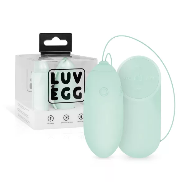 LUV EGG - vibrační vajíčko na dálkové ovládání - nabíjecí - zelené