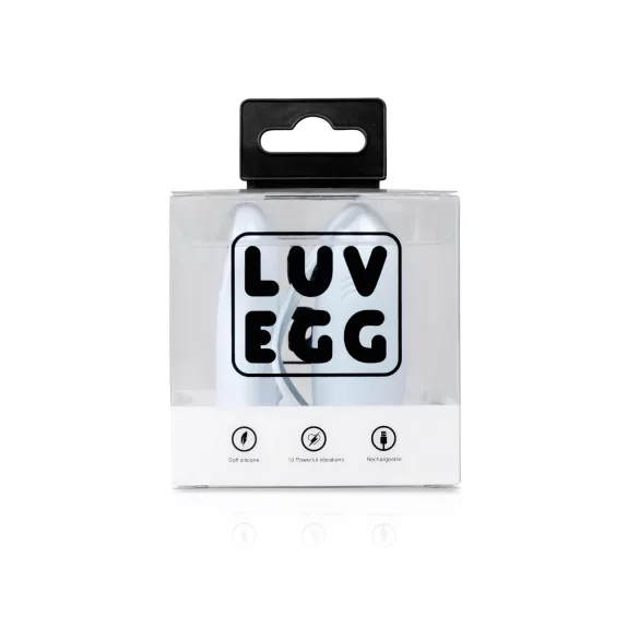 LUV EGG - vibrační vajíčko na dálkové ovládání - dobíjecí - modré