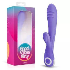   Good Vibes Only - vibrátor s králičím ramenem - stimulace klitorisu - fialová