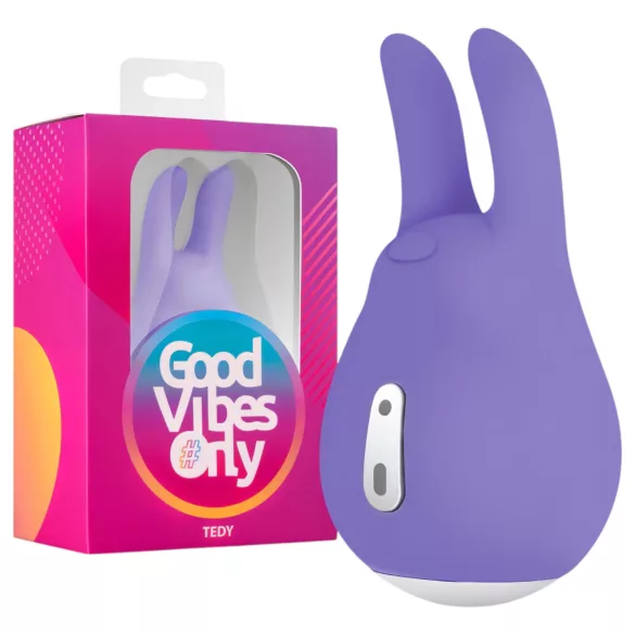Good Vibes Tedy - akumulátorový králíček vibrátor na klitoris (fialový)