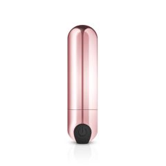   Rosy Gold Bullet - dobíjecí mini vibrátor s kuličkou (růžově zlatý)