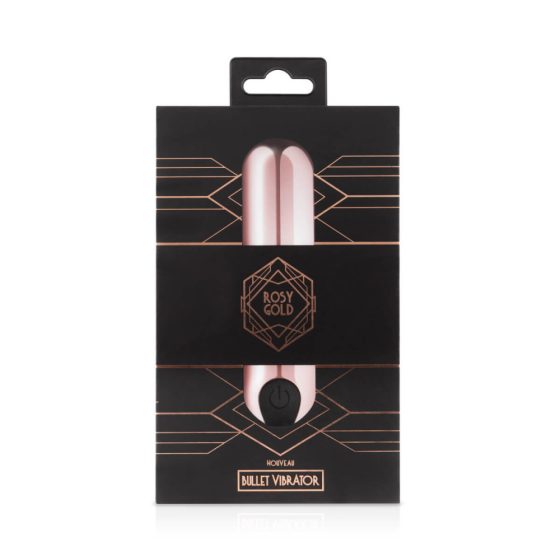Rosy Gold Bullet - dobíjecí mini vibrátor s kuličkou (růžově zlatý)