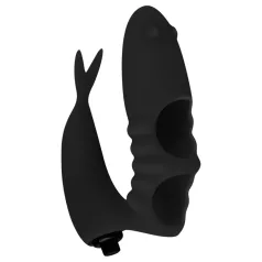 Easytoys - prstový vibrátor 2v1 - černý