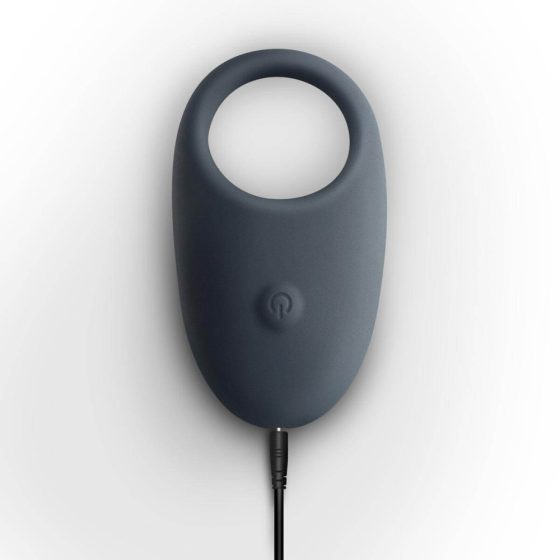 Boners - vodotěsný vibrační kroužek na penis na baterie (šedý)