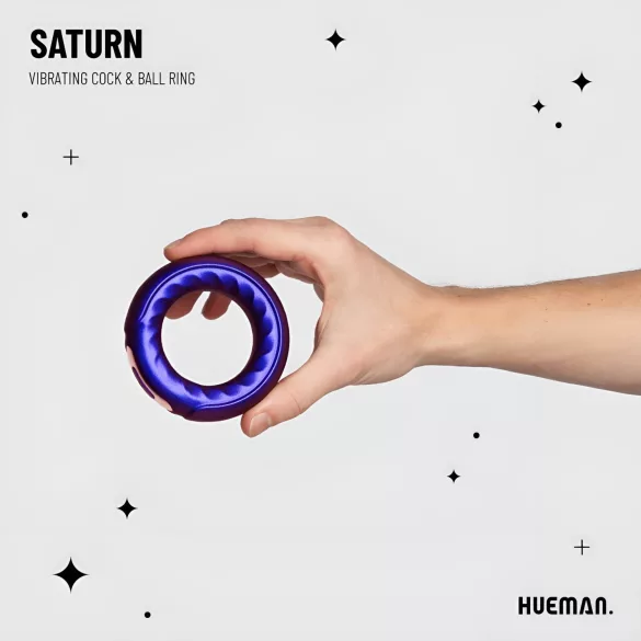 Hueman Saturn - vibrační erekční kroužek na penis