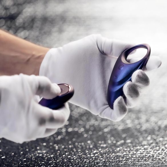 Hueman Neptune - vibrační erekční kroužek - vodotěsný - fialový