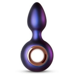   Hueman Deep Space - dobíjecí anální vibrátor s kousacím kroužkem (fialový)