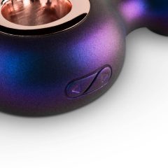   Hueman Deep Space - dobíjecí anální vibrátor s kousacím kroužkem (fialový)