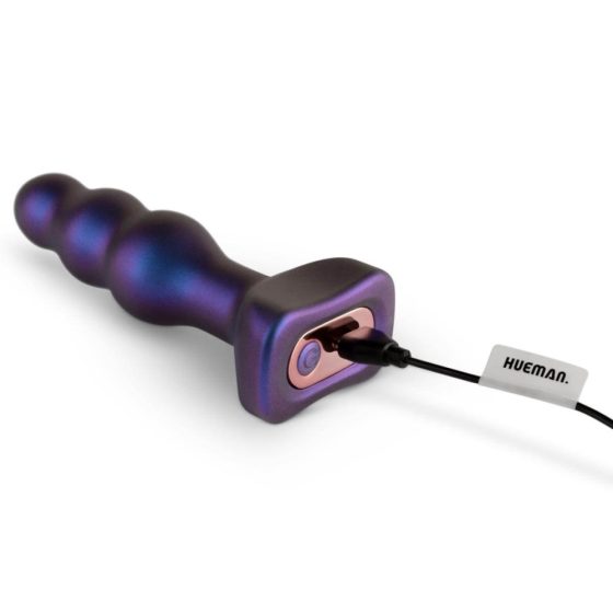 Hueman Space Inveder - vodotěsný anální vibrátor na baterie (fialový)