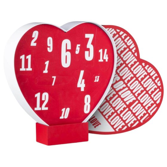 LoveBoxxx 14 dní lásky - lákavá sada vibrátorů pro páry (červená)