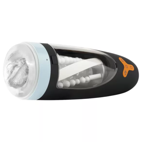 CRUIZR CP01 - rotační a sání masturbátor - dobíjecí - černá/modrá