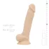 Real Fantasy Ashton - realistický dildo s varlaty - 20,5 cm - tělová barva