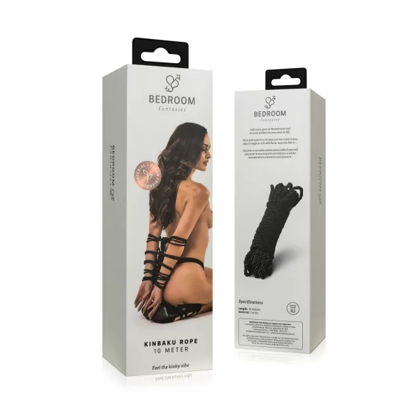 Bedroom Fantasies - shibari lano - 10 m - černé