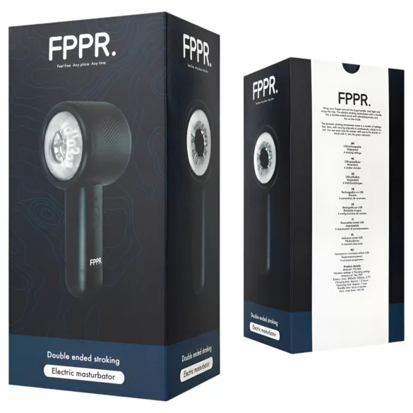 FPPR - masturbátor s akumulátorem - pohyb nahoru a dolů - černý