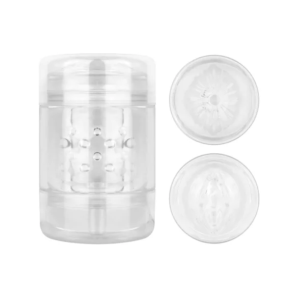 FPPR. - dvoustranný masturbátor - vagína a anální otvor - průhledný