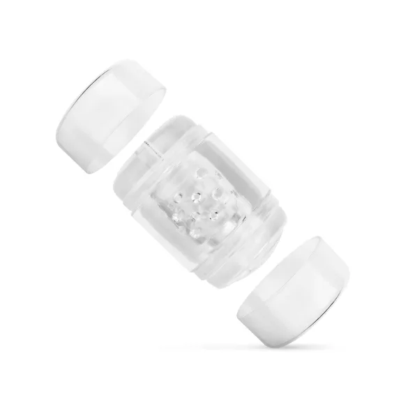 FPPR. - dvoustranný masturbátor - vagína a anální otvor - průhledný